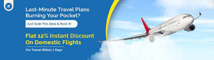 Goibibo - Get flat 12% off on your first domestic flight booking & maximum discount is Rs. 1500 with Goibibo