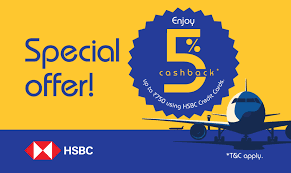 Indigo - HSBC Credit Cards – Get 5%Cashback Up To Rs 750 with Indigo